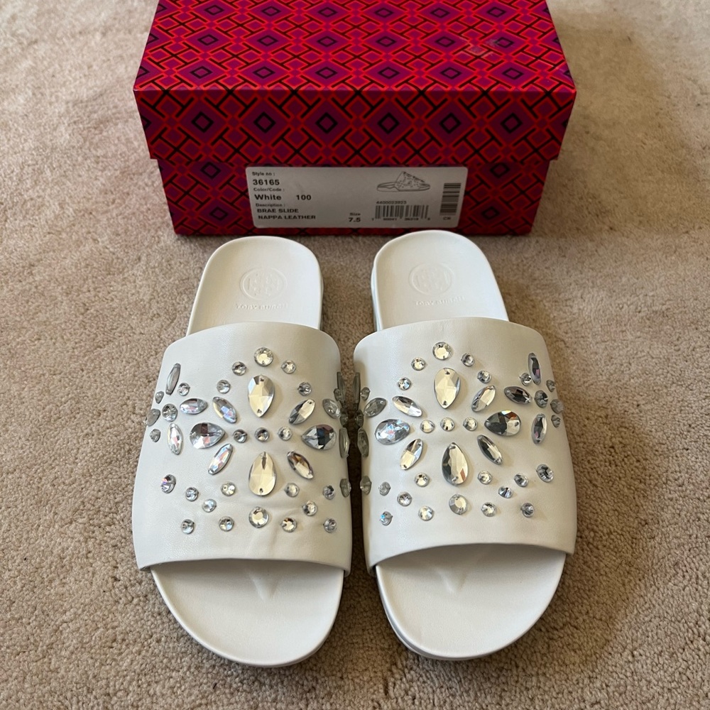 *NEW* Tory Burch Brae Slides - Napa Leather